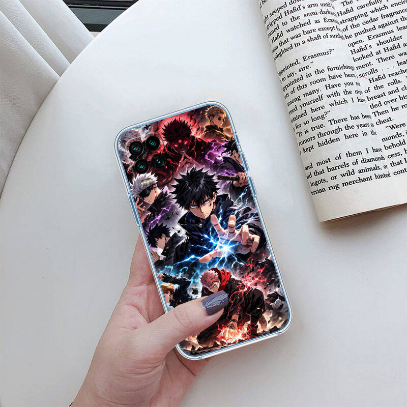 MH78 Jujutsu Kaisen Case for Motorola E7 G6 G7 G8 G9 Plus Power Play G10 G20 G04 E30 E40 E22 E20 E13 E15 G22 G23 G05 G75 G35 G55