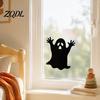 Ghost Witch Party Decor Halloween Silhouette Static Window Stickers, Waterproof PVC Decals, Clings Removable for Home Glass Decoration Film