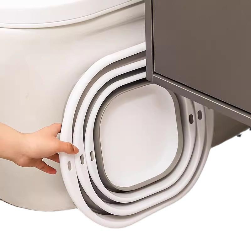 Set lavoar pliabil: Bazin compact, pregătit pentru călătorie, din plastic, din 3 piese, pentru bebeluși și copii, disponibil în dimensiuni mici, medii și mari.