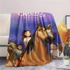 1PC Spirit Untamed Print Flannel Blanket, High quality Comfortable for All Seasons, Home Decor, Warmth and Comfort, Perfect for Christmas Gifts174