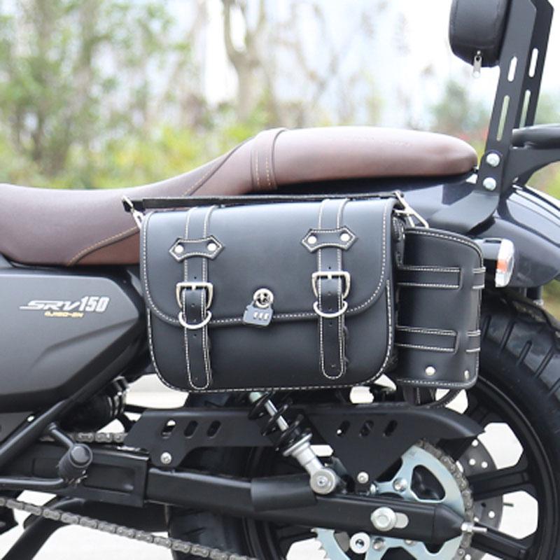 Qianjiang Flash 250 Front Bumper Guard, Anti-Fall Bar, Flash 150 Rear Backrest & Quick-Release Side Bags