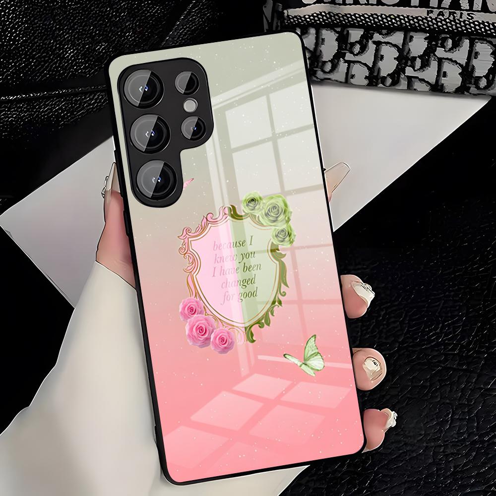 Wicked Musical Green Phone Case For Samsung A25 A13 A33 5G A54 A36 A35 A56 A52 A14 Shockproof Glass Cover