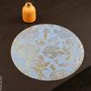PVC Flower Placemat Colorful Floral Coaster Heat Insulation Mat Wedding Party Decor Home Kitchen Dining Table Decoration