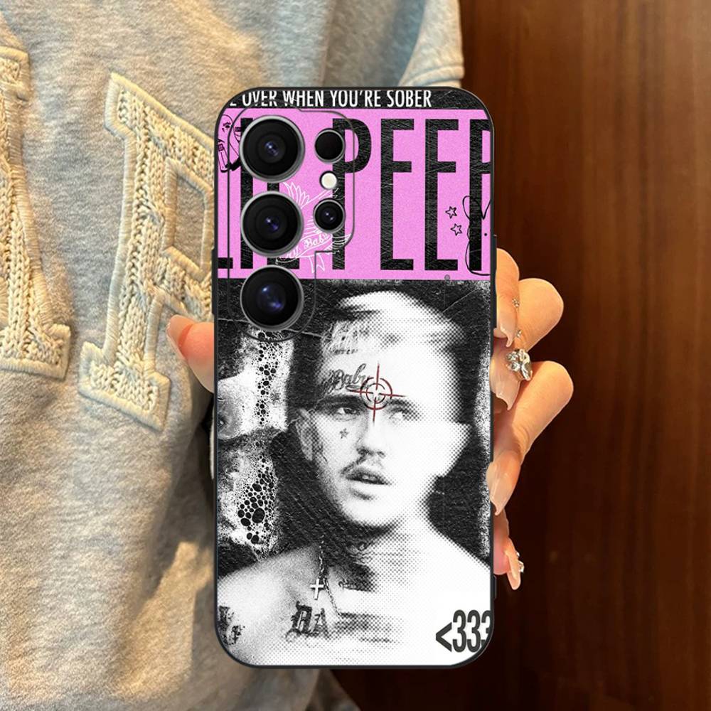Emo Rapper Lil Peep Phone Case For Samsung S 24 Fe 25 Ultra Plus 20 Lite 21 30 22 23 24 22 Ultra 5G Fundas