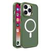 Magnetic Case with MagSafe for iPhone 15 Pro Max, Lanyard Holes, Green
