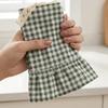 1pc Country-Style Oven Curtain—Tie-Back Crochet Lace Sheer Stripes Suitable for In Front of The Stove and Dishwasher