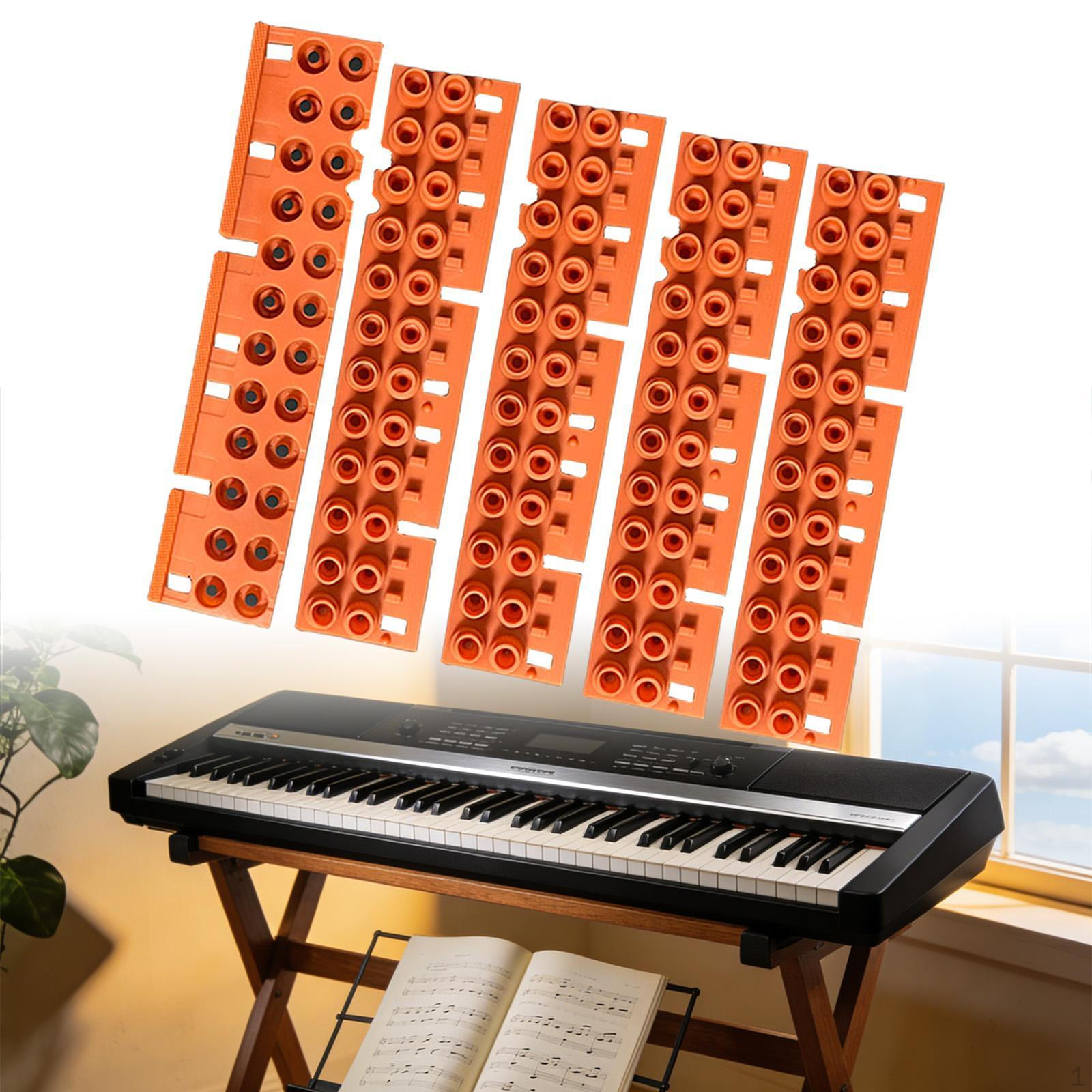 

5Pcs Key Strip Keyboard Conductive Strips Professional Sturdy Easy to Install Lightweight