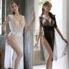 Sex Underwear Perspective Mesh Sling Robe Transparent Uniform Temptation Tease Passion