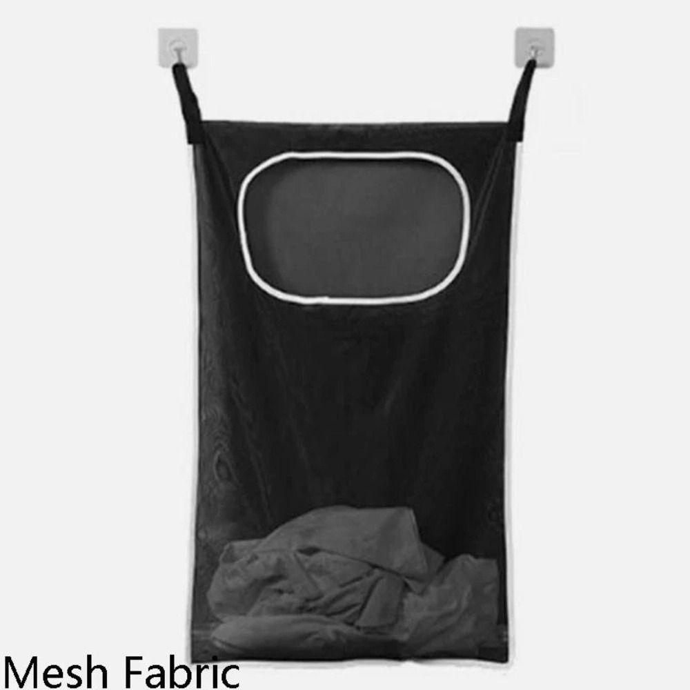 Fabric Hanging Storage Bag Hanging Laundry Holder Practical Clothing Organizer Bag Bathroom Use