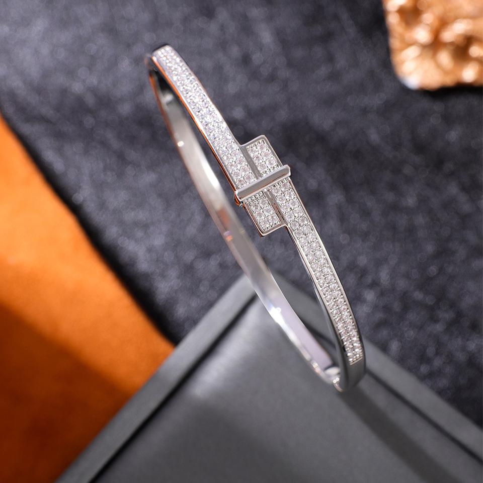 

Браслеты-манжеты ZAKOL с горизонтальной планкой, инкрустированные микропаве цирконием, для женщин, новая мода, банкетная вечеринка, циркон