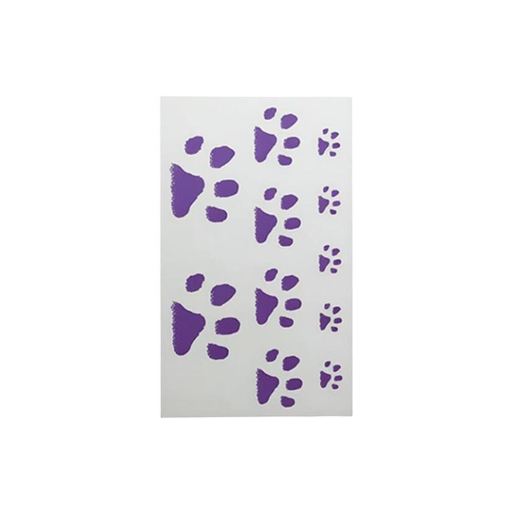 

Waterproof Cat Paw Temporary Tattoos INS Style Body Art Decals Gifts светло-фиолетовый
