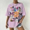 Women's Summer KPop Demon Hunters Graphic Tee Vibrant Cartoon Character Prints for Street Party Daily Trendy Outfits