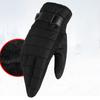 Down Cloth Male Windproof Gloves  Motorcycle Full Finger Mittens  Outdooor