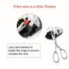 T1 T2 Quick-Connect Snap-In Terminals, No Welding No Stripping Automatic Wire Connectors, Professional Electrical Cable Accessor