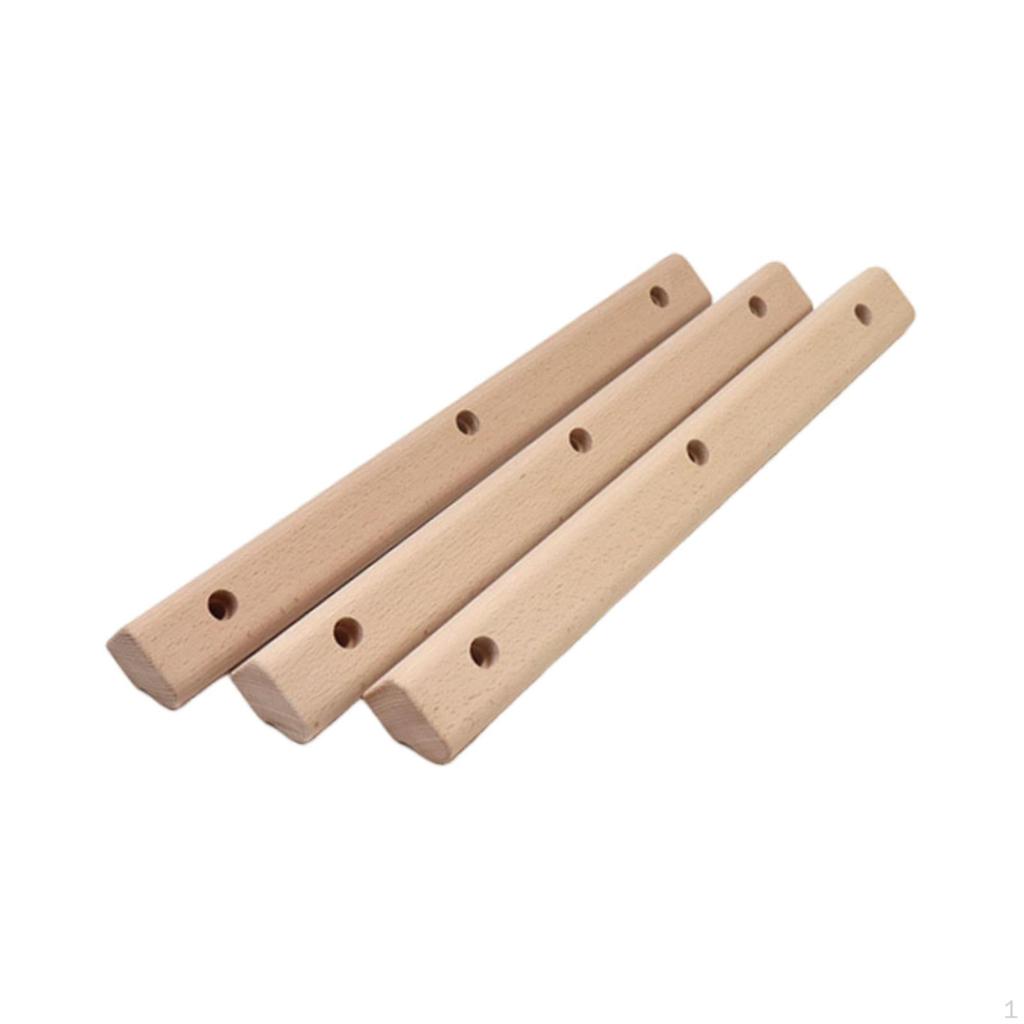 3 Pieces Wood Rock Climbing Holds Adult Board for Outdoor Gym