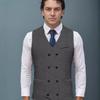 Men's Retro Double-Breasted Suit Vest - Spring/Autumn Style