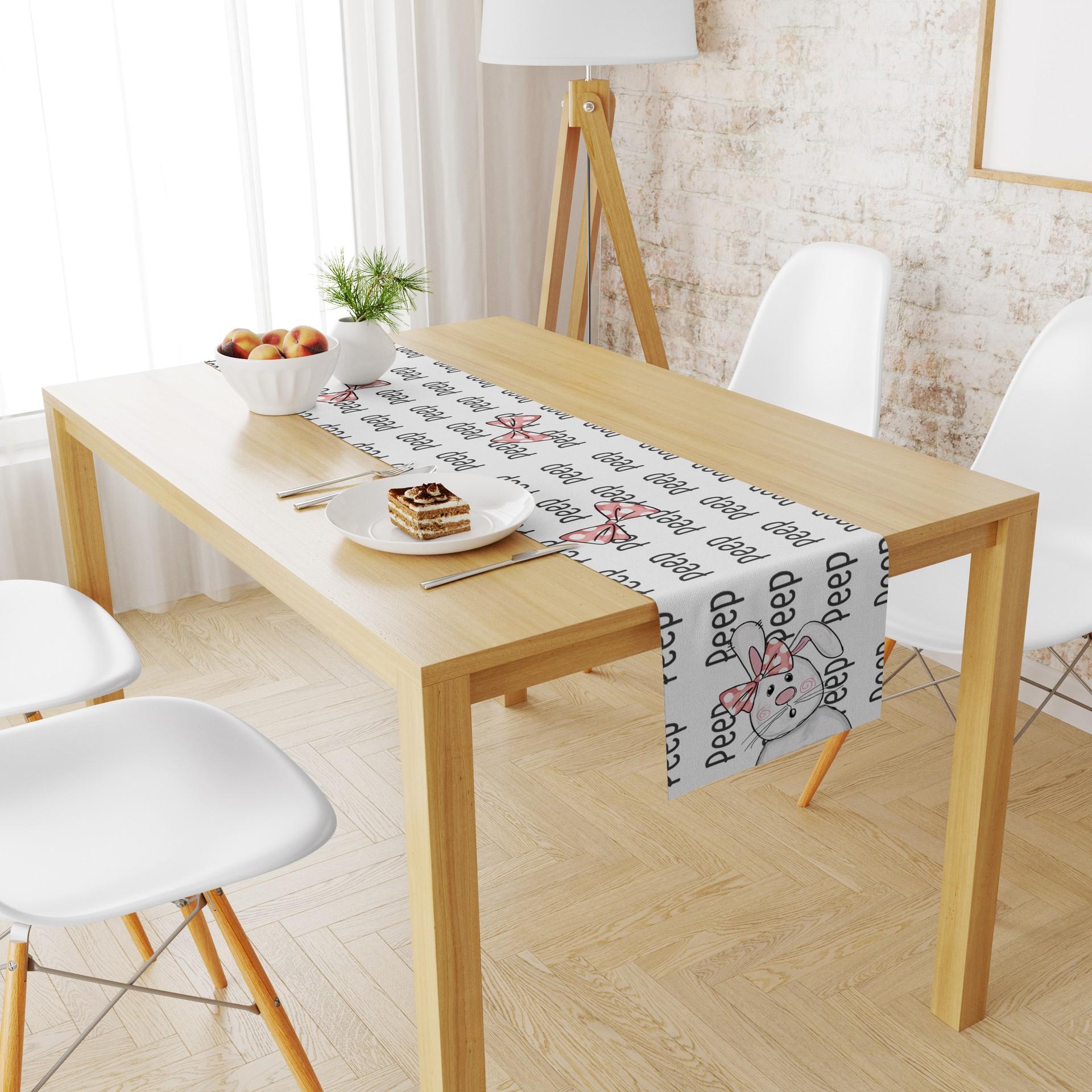 Пасхальный стол флаг льняной печатный журнальный столик для гостиной праздничная — фото 9