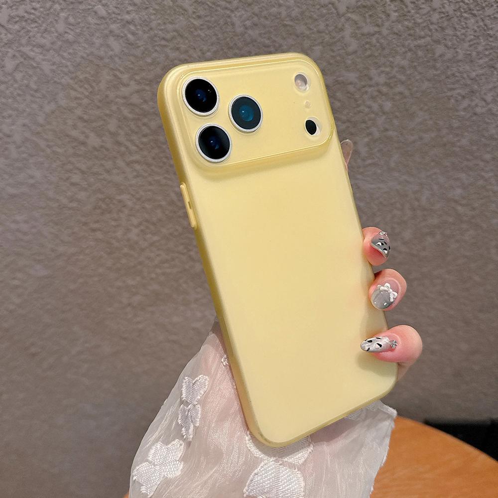 Fashion Ultra Thin Translucent Phone Case For iPhone 17 16 15 14 13 Pro Max 17Pro 16Pro Cases Shockproof Soft Matte Back Cover