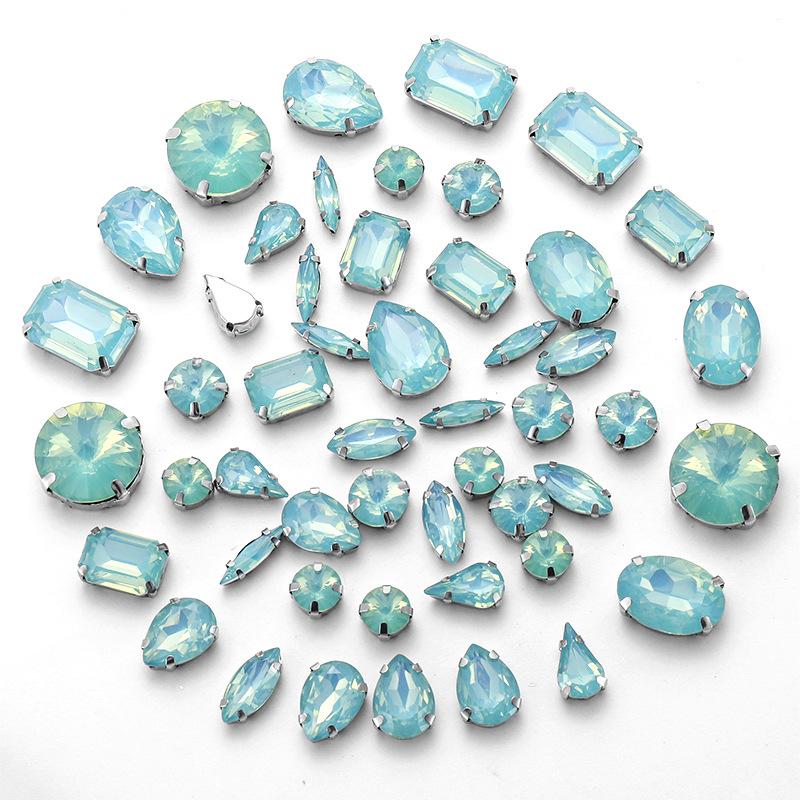 Tree Lipoprotein Mocha Hand Sewing Drill Mixed Shaped Claw Drill with Holes DIY Clothing Accessories Jewelry Accessories Rhinestone Sew On Beads