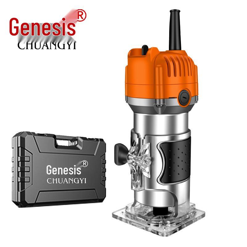 Chuangyi Multi-Function Handheld Router: Edge Trimmer, Engraver, Panel Groover, Woodworking Chamfer Tool