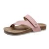 Sandales plates décontractées d'été 2022 à brides croisées - à enfiler, bout rond, chaussures de plage pour grandes tailles