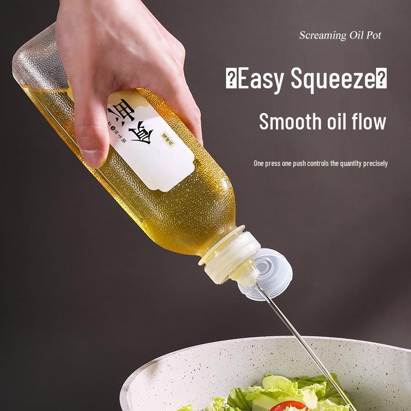 Household Squeeze Bottle for Oil, Soy Sauce, or Vinegar - Food Grade PP5