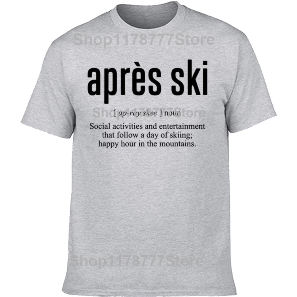 Funny Après Ski Definition Classic T Shirts Short Sleeve Birthday Gifts Unisexs Clothing Fashion Casual Loose Oversized T Shirt