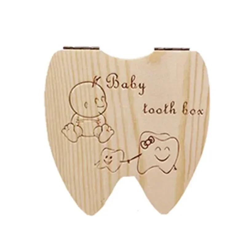 Milchzahndose Holz Kinder Zahnspeicher Zahnfee Dose Organizer Milchzähne Holz Andenken Sammeln Zähne Nabelschnurbox