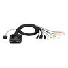 Commutateur KVM - CS52DP-AT - 2 Ports - USB-C - Compact - Câblé