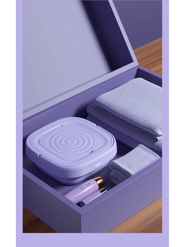 Compact Stackable Mini Washing Machine for Underwear & Socks - Portable and Ideal for Dormitory & Home Use.