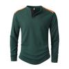 Men's Solid Color Long Sleeve T-Shirt Shirt Men's Casual Sports Top