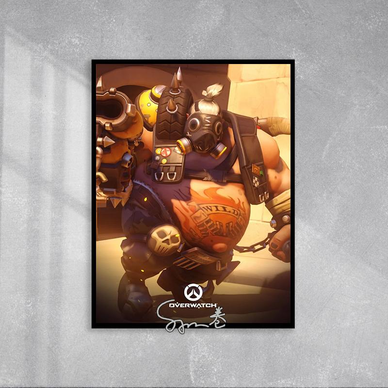 Overwatch Game Character Poster Canvas Printing Overwatch 3D Characters Wall Art Picture Video Game Wall Decor for Gaming Room