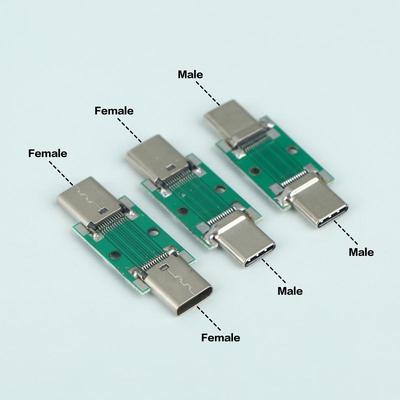 Type-C Multi-function Test Board USB 3.1 Type C 24 Pin Female To Male Female 24P High Current Adapter PCB Board