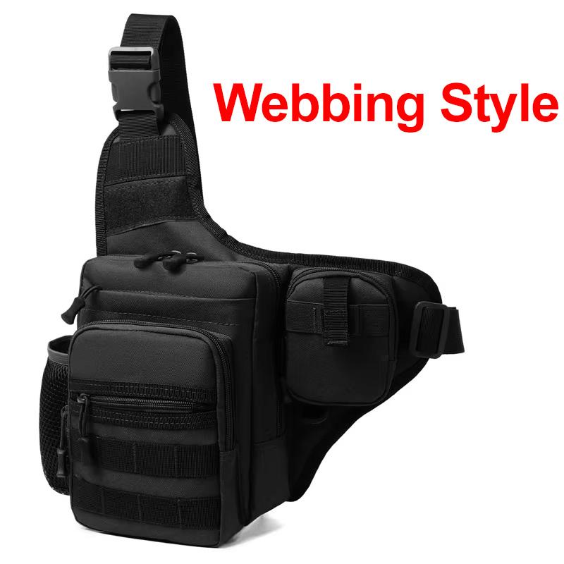 

Camping Climbing Bag Chest Pouch For Men Cycling Hiking Travel Outdoor Sport Tactical Crossbody Molle Fishing Waist Fanny Pack