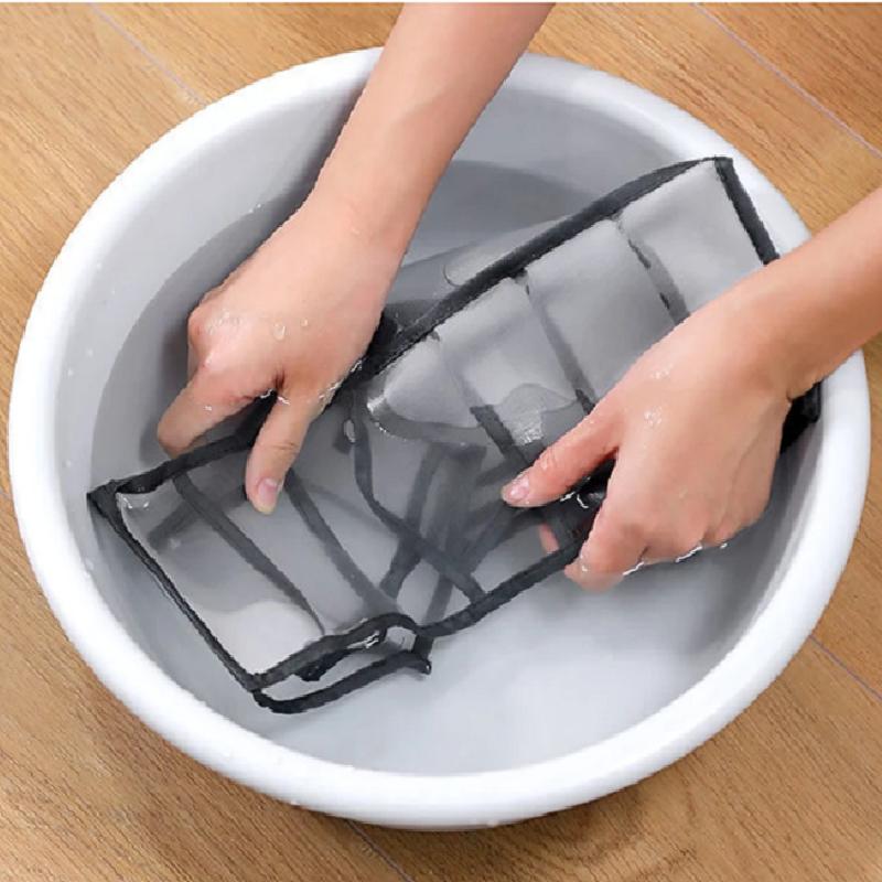 1pc 11 Compartment Collapsible Underwear Storage Box,Nylon Bra Organizer with Breathable Mesh,Foldable Closet Container for Home