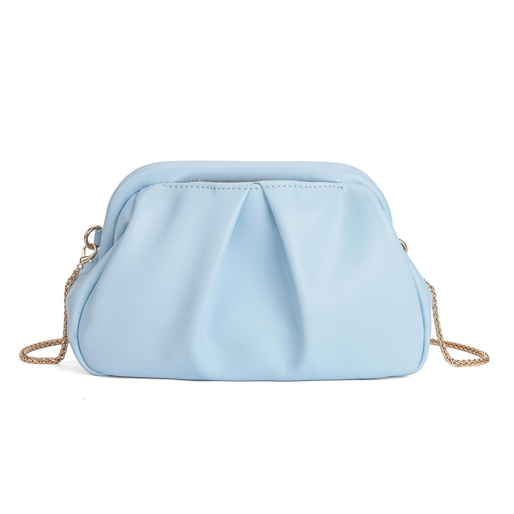 Textured Cloud Frame Clutch Purse, Women's Party Crossbody Handbag luxury Designer Shoulder Bag Wedding Evening Clutch Bag