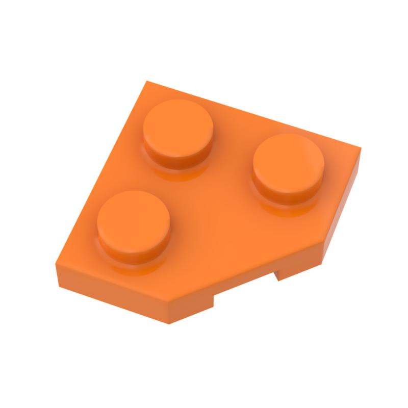 Non-Toxic Moc 10Pcs 26601 Wedge Plate 2X2 Building Blocks Kit Cut Corner Board Bricks Educational Particle Diy Toys Children Birthday Gift