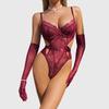 Sexy Bodysuits Women Lace See Through Skinny Jumpsuit Embroidery Hollow Out Erotic Playsuit Lace Corset Underwear Sexy Lingerie