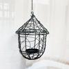 Подвійного використання для приміщень та вулиці Дротяна клітка для птахів Підвісна кошик Підсвічник Садовий підвісний горщик Декорація Підвісна годівниця для птахів для подарунків на відкритому повітрі