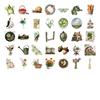 35pcs Whimsical Nature Stickers Rustic Gardening DIY Stickers Teacher Reward Stickers For Laptop Motorcycle Luggage Phone