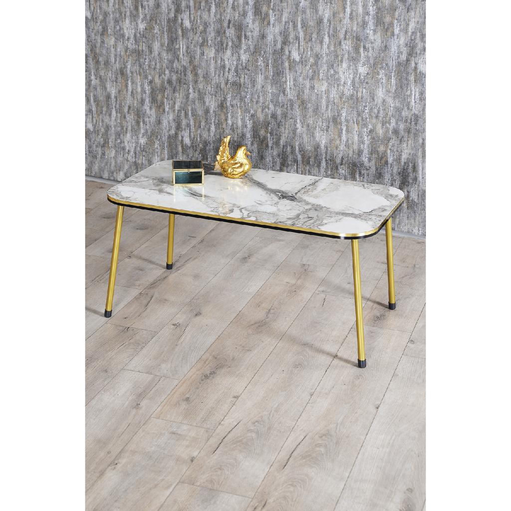 Coffee Table Bendir Kr Metal Leg Double Gold