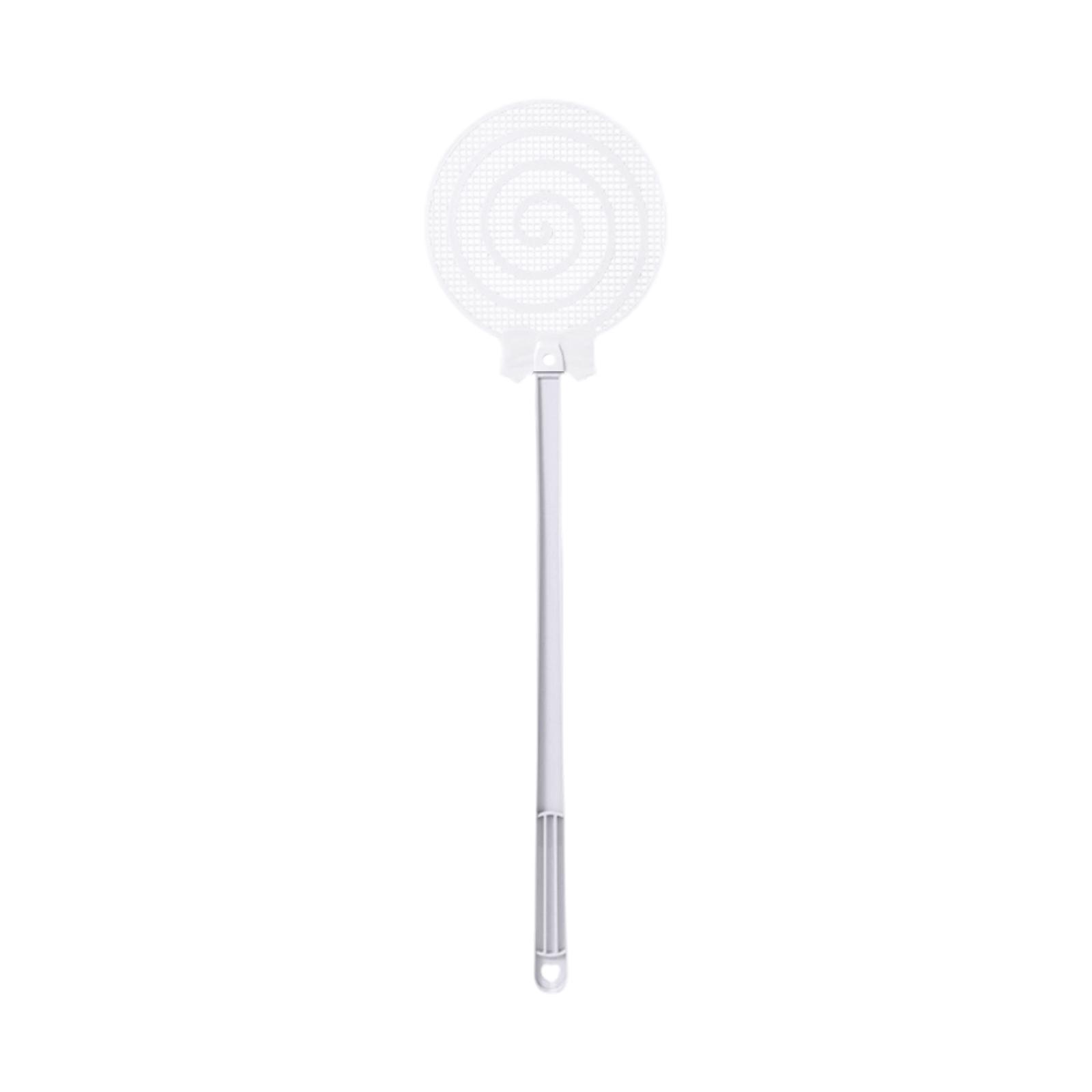 Plastic Fly Swatter Extended Thickened Anti Slip Handle Durable Manual Mosquito and Fly Control Tool for Home Use белый