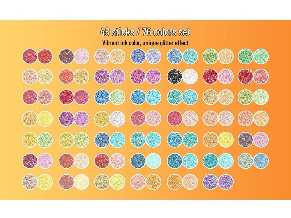 Doppelseitiger Glitzer-Marker: Zweifarbiger Aquarellstift mit weicher Spitze