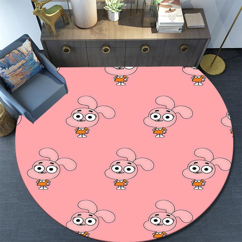 Anais Watterson pattern round rug,Carpet Rug for Living Room Bedroom Playroom ,Non-slip Floor Mat,Holiday Gifts and Birthday Gifts.