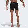 Adidas 3-Pack Performance Training Boxer Briefs Men Underwear Black GU8889
