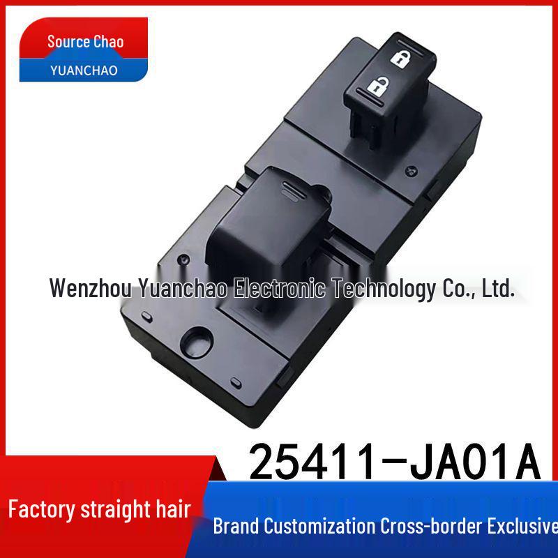 For 2007-2012 Nissan NV1500 Power Window Switch Button with White Orange Light 25411-JA01A Electric