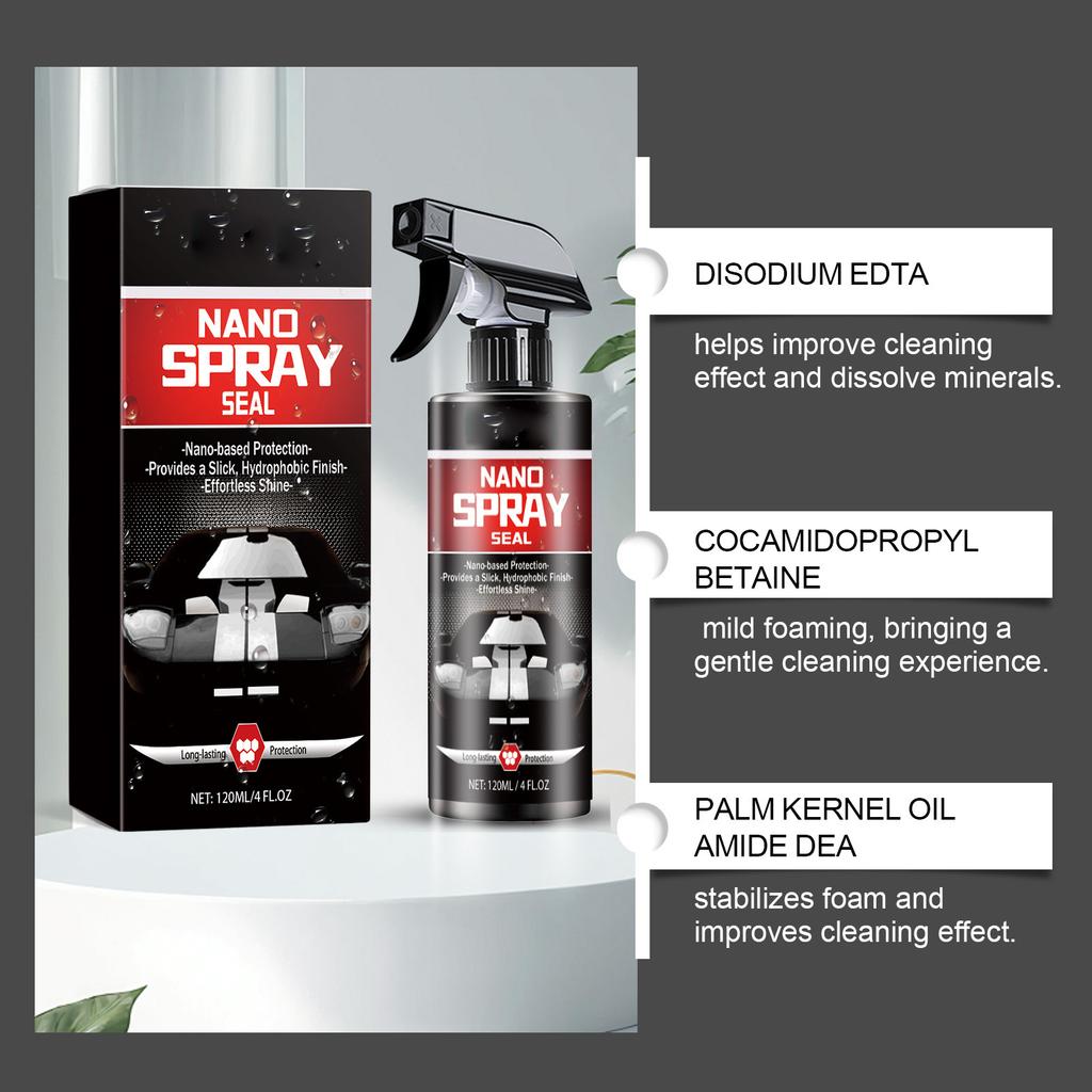 Car Cleaning Polish Car Paint Polishing Maintenance Glazing Waxing Antifouling Car Nano Coating 120ML
