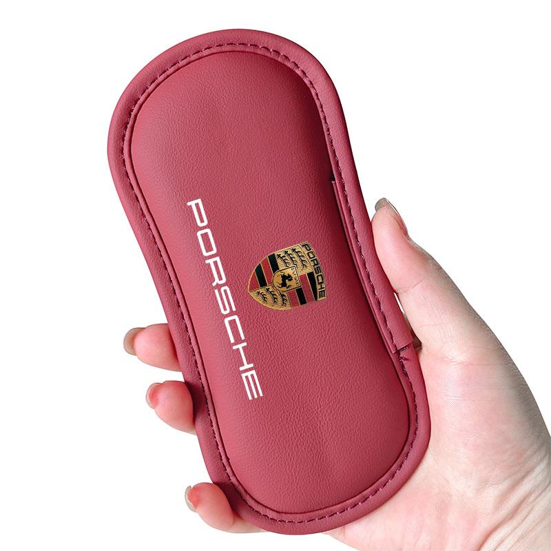 1Pcs Leather Car Pillow Car Knee Pad Elastic Memory Foam Leg Pad For Porsche 911 918 928 944 968 Boxster Cayenne Macan Panamera