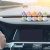 Cute Cartoon Dashboard Decoration Candy Color Car Ornaments Shaking Flower Pot Ornament