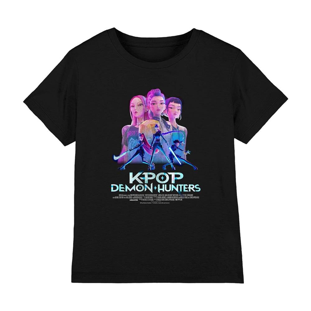 K-Pop Demon Hunters Childrens/Kids Huntrix Huntr/X Poster T-Shirt